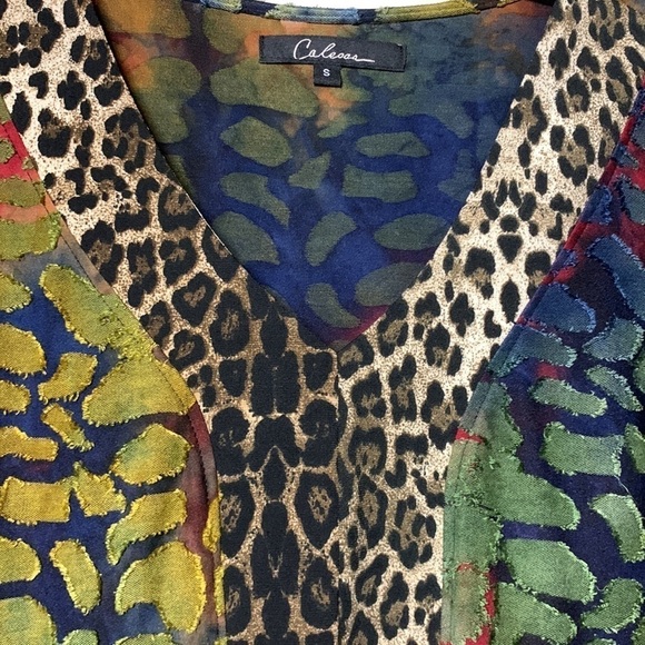 Caleaas Multi Print Patchwork Tunic, S - Picture 6 of 9